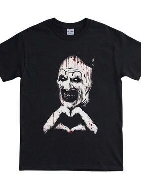 Gildan Black the clown spooky slasher Horror Graphic Tee